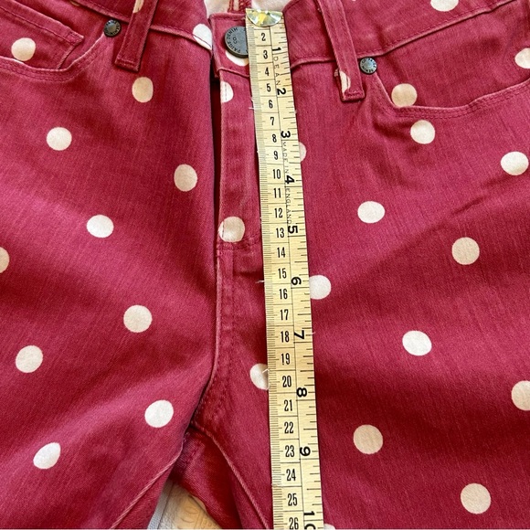 Paige Verdugo Ultra Skinny Polka Dot Jeans Sz 29 Like New - Picture 13 of 16